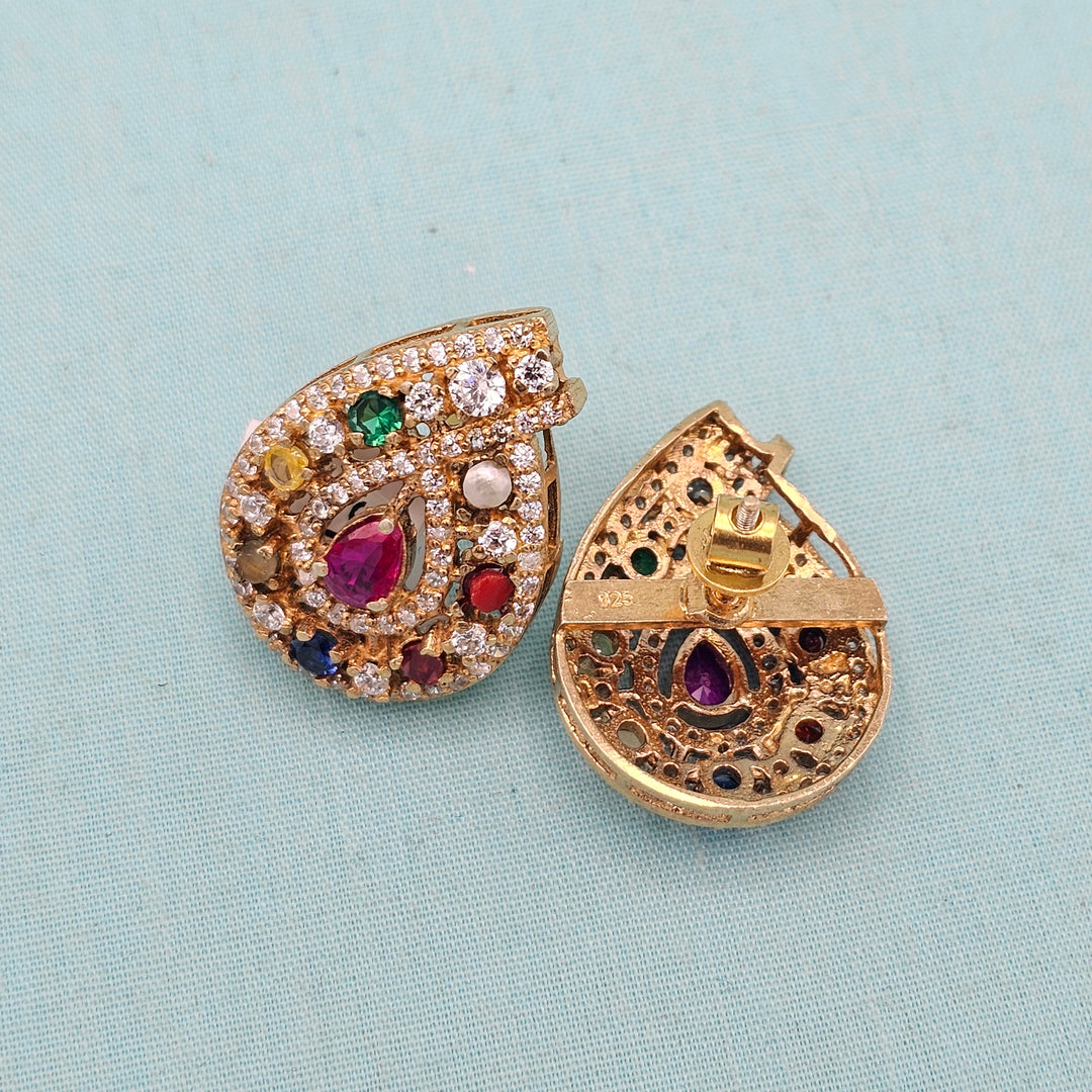 Mango Navratna Studs