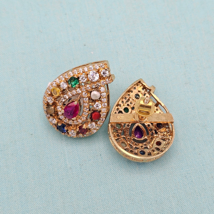 Mango Navratna Studs