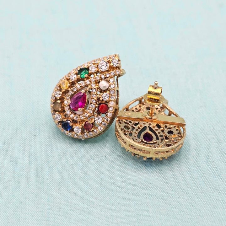 Mango Navratna Studs
