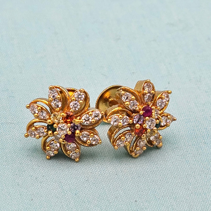 Small Navratna Studs