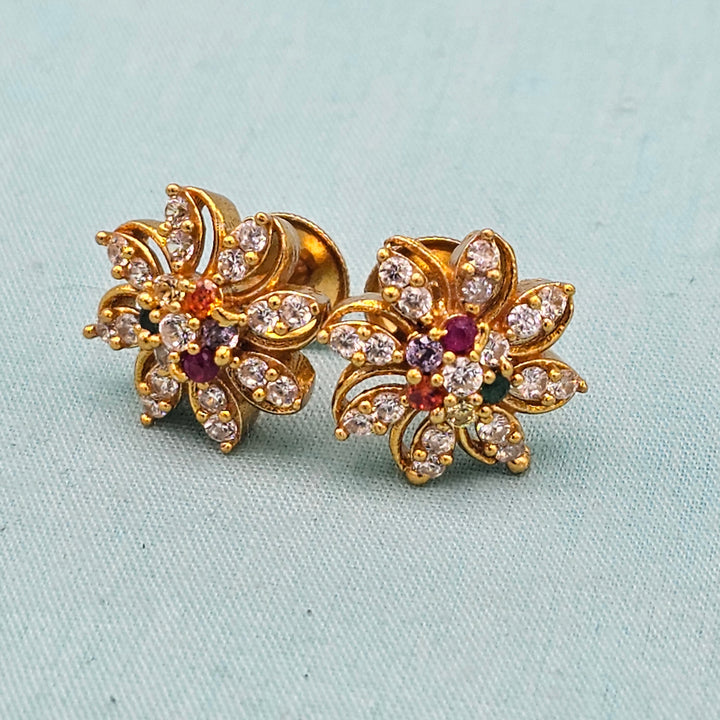 Small Navratna Studs