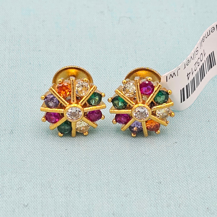 Small Navratna Studs