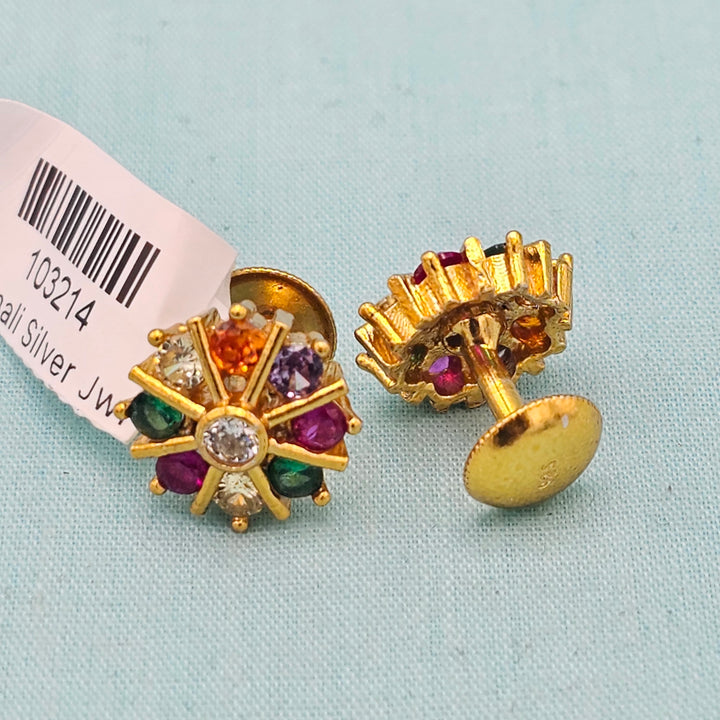Small Navratna Studs