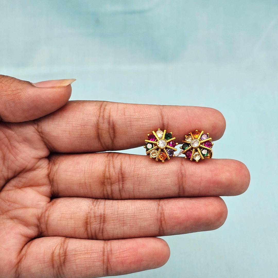 Small Navratna Studs