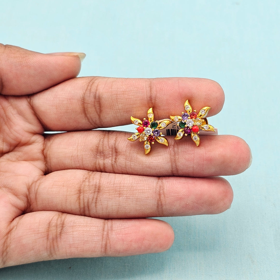 Small Navratna Studs