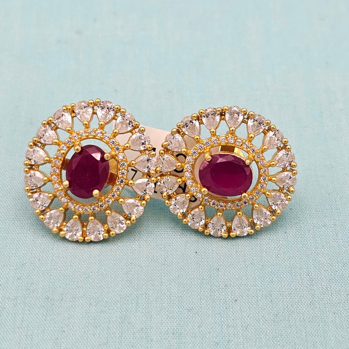 CZ Ruby Studs