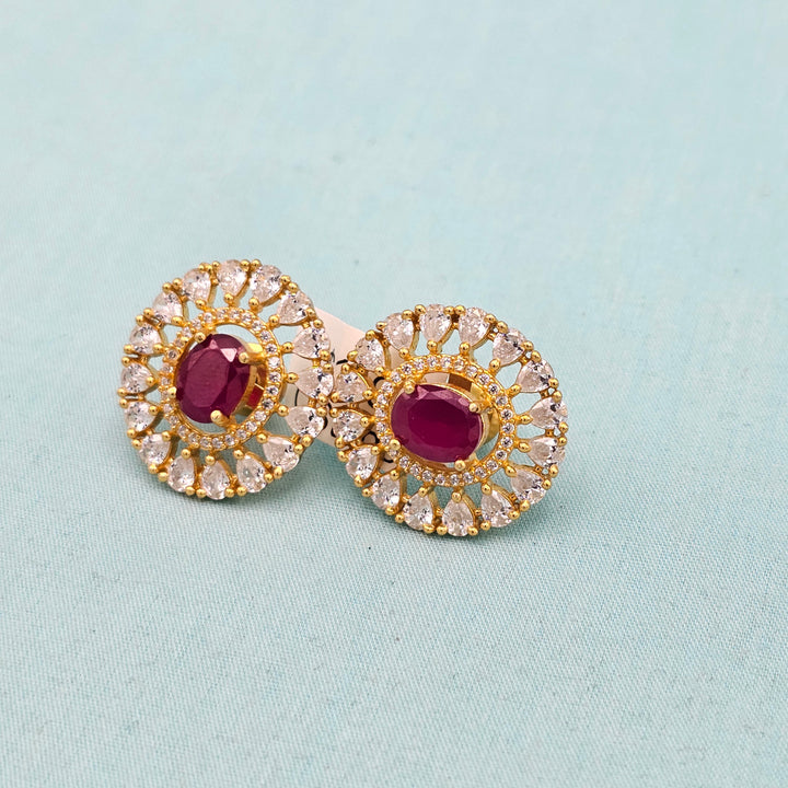 CZ Ruby Studs