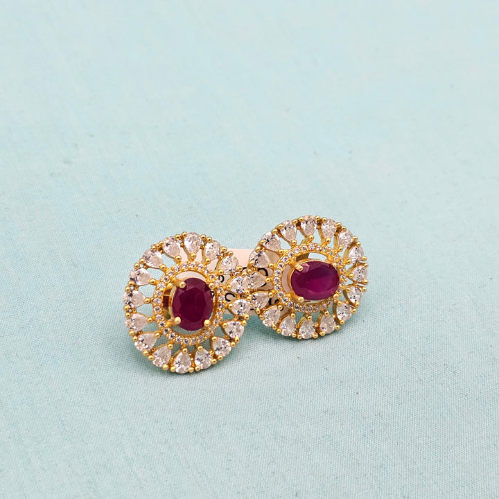 CZ Ruby Studs