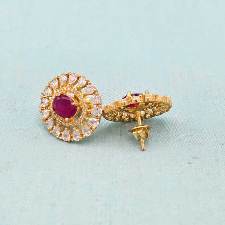 CZ Ruby Studs