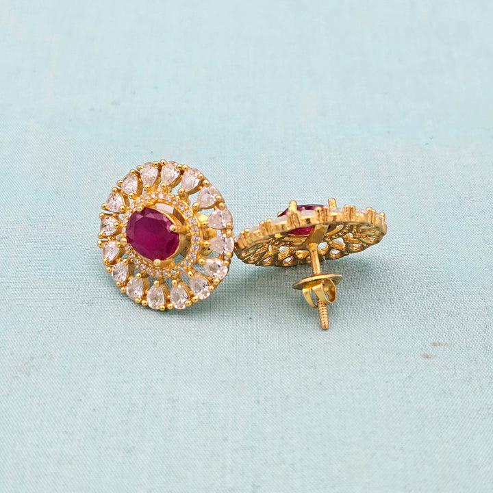 CZ Ruby Studs
