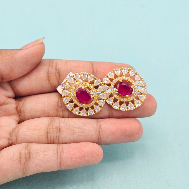 CZ Ruby Studs