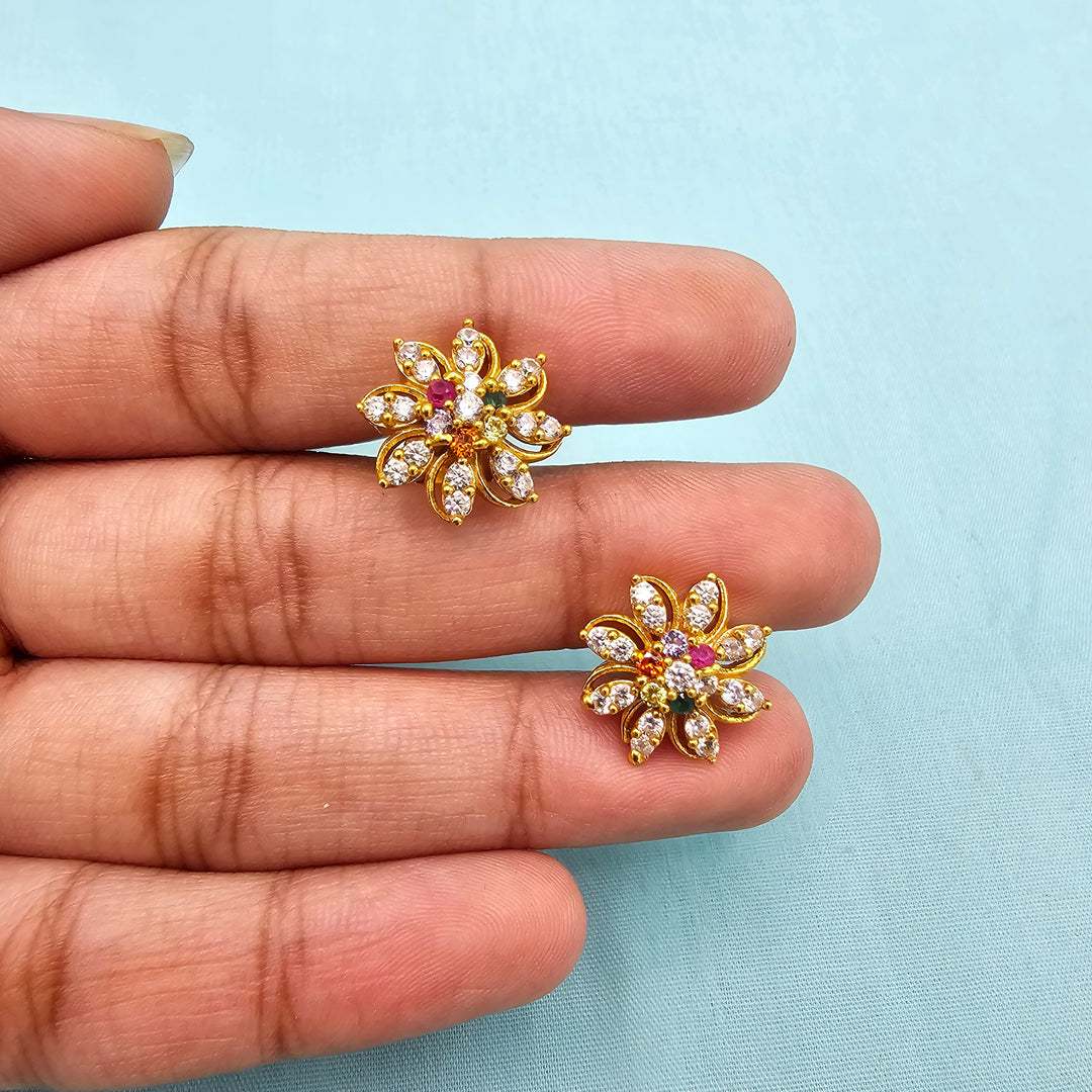 Small Navratna Studs