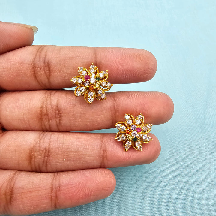 Small Navratna Studs