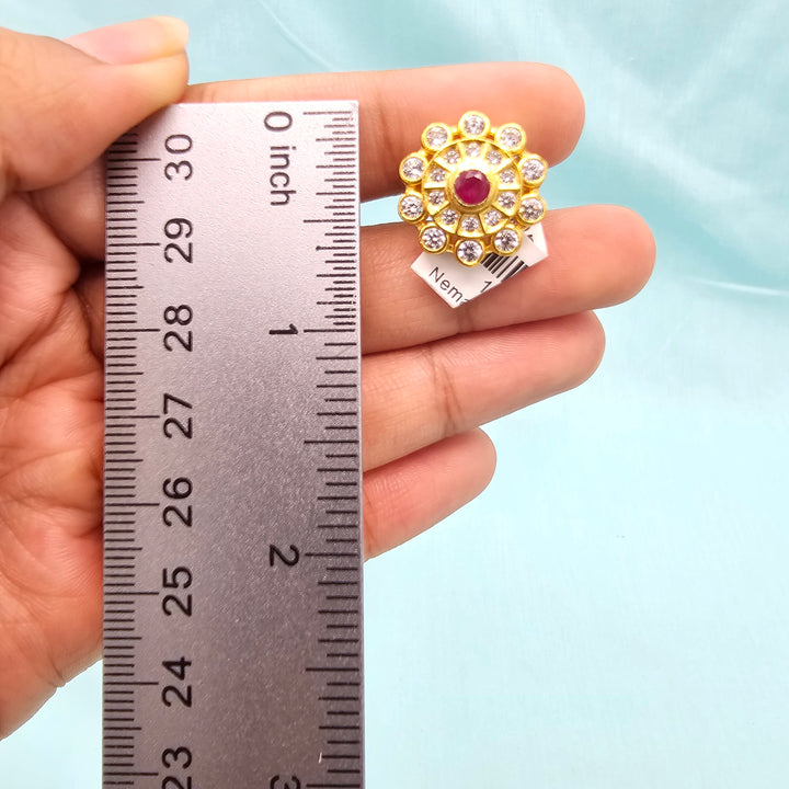 CZ Pink Ruby Studs