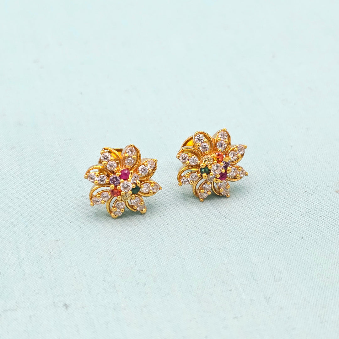 Small Navratna Studs