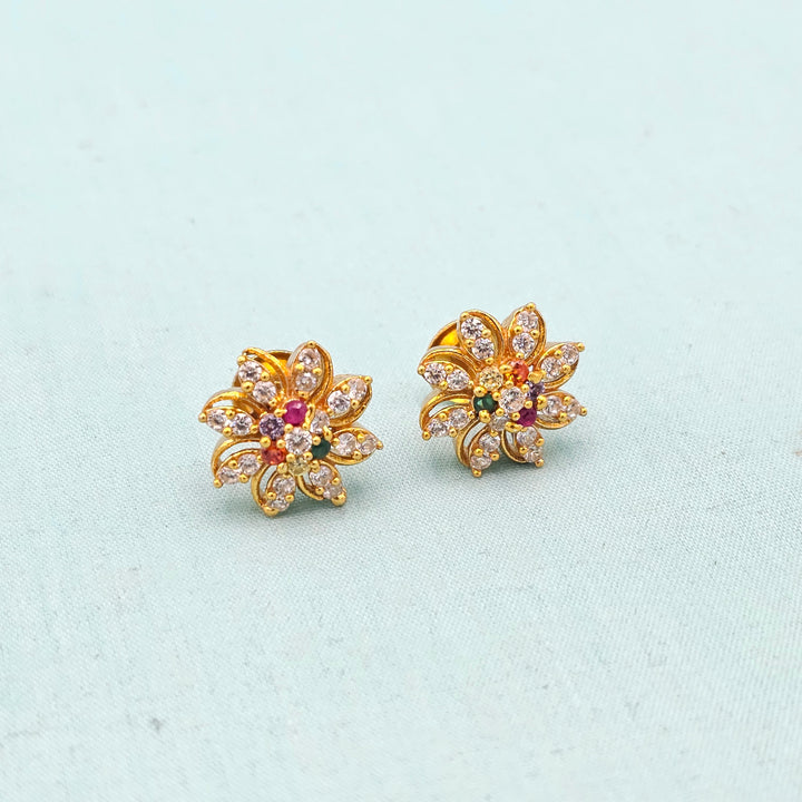 Small Navratna Studs