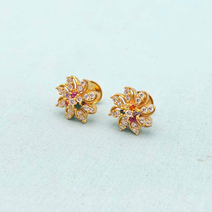 Small Navratna Studs