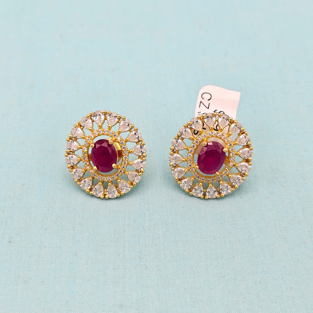 CZ Ruby Studs