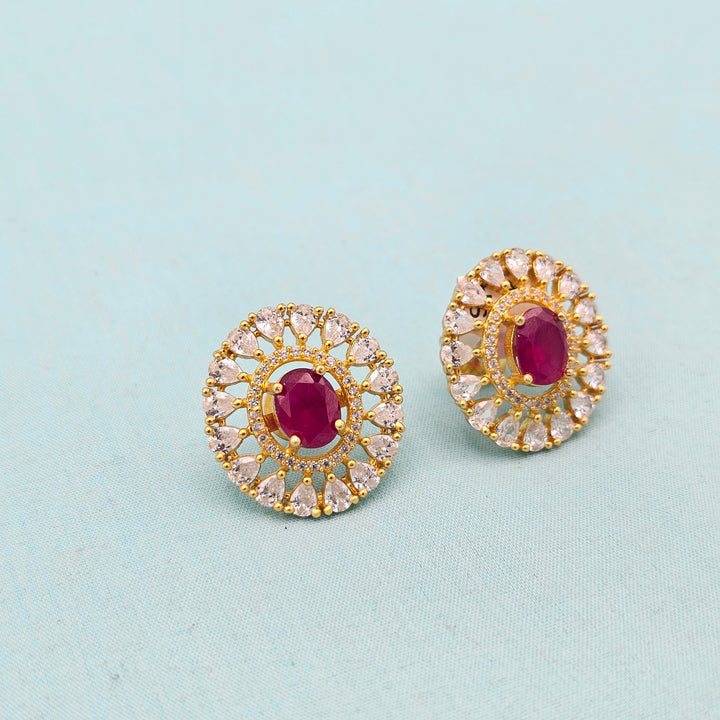 CZ Ruby Studs