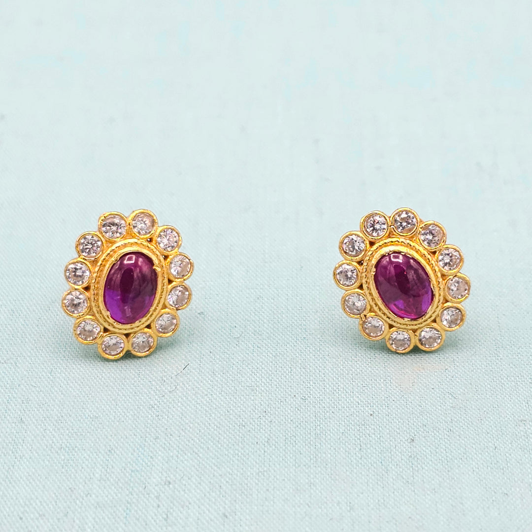 CZ Ruby Studs