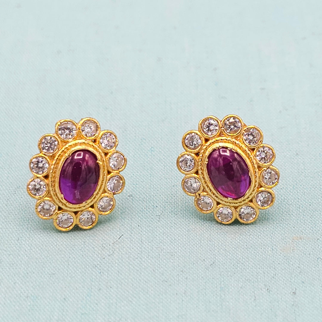 CZ Ruby Studs