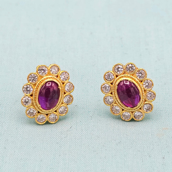 CZ Ruby Studs