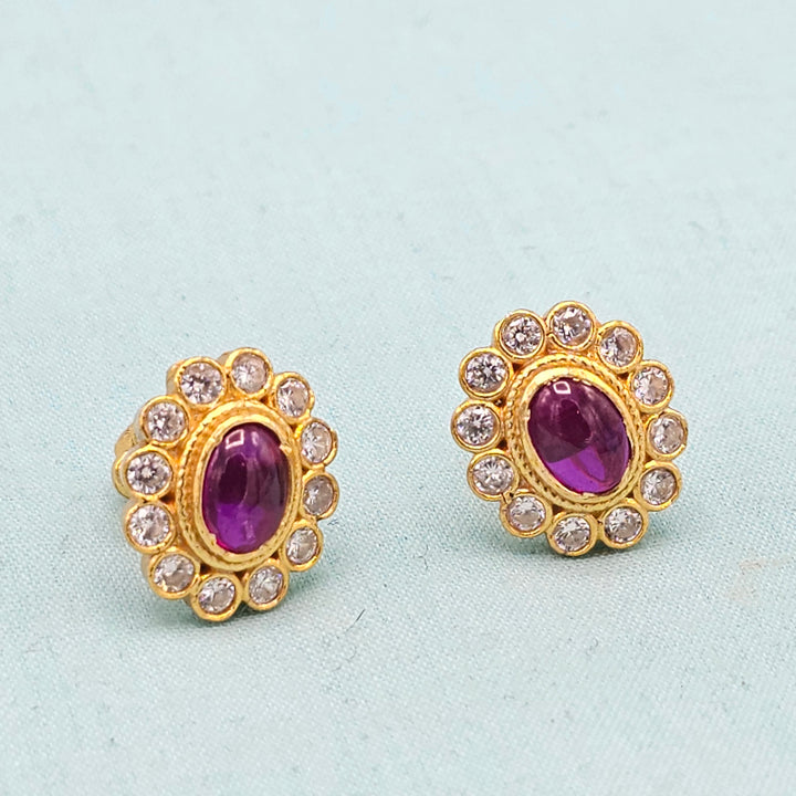 CZ Ruby Studs