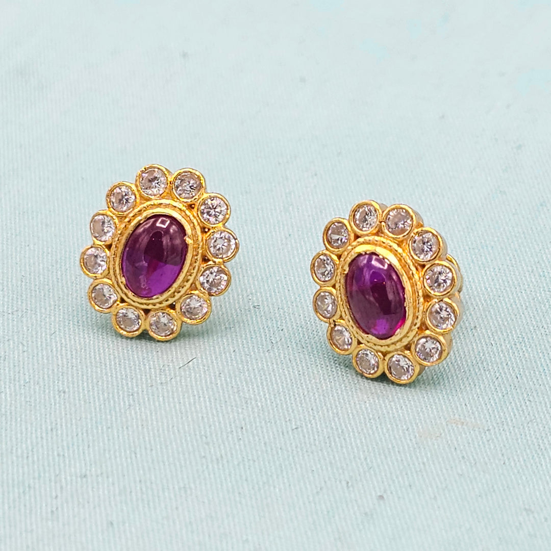 CZ Ruby Studs