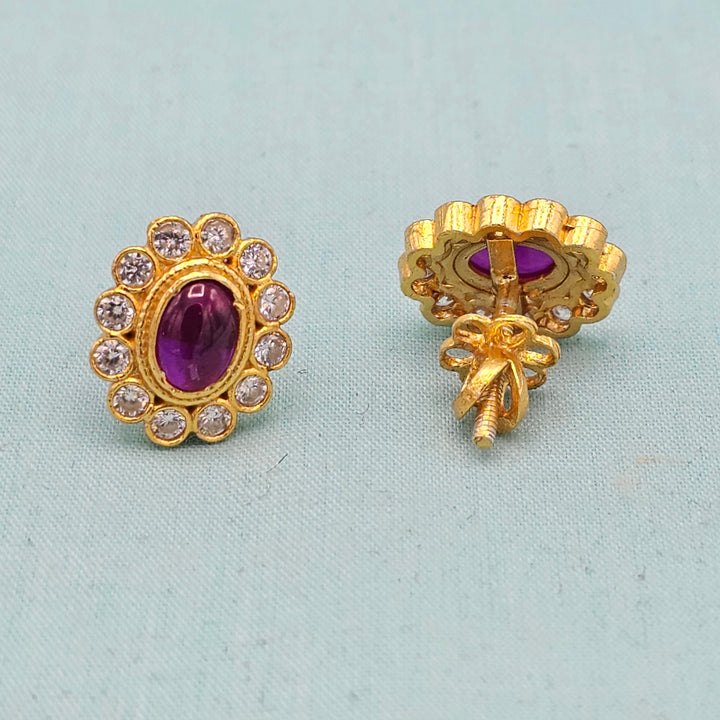 CZ Ruby Studs