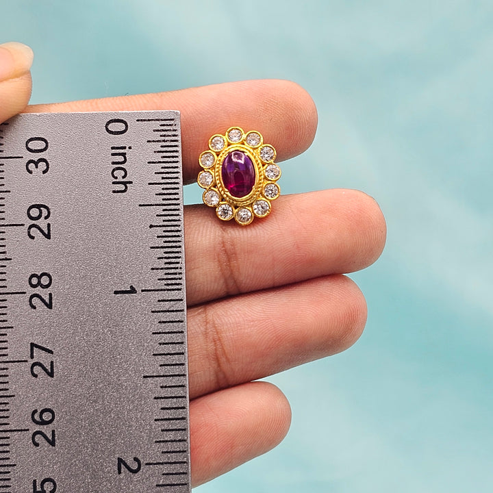 CZ Ruby Studs