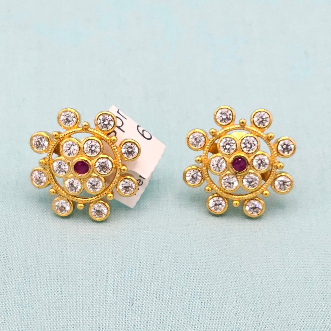 CZ Ruby Studs