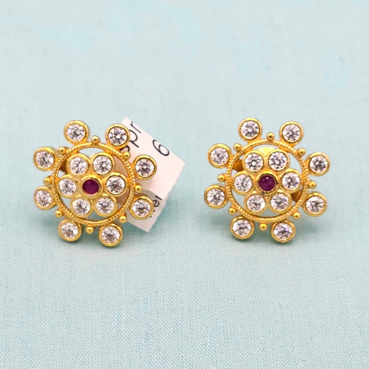 CZ Ruby Studs