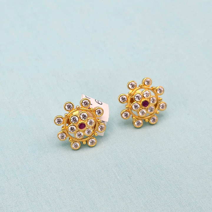 CZ Ruby Studs