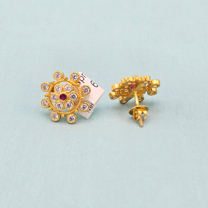 CZ Ruby Studs