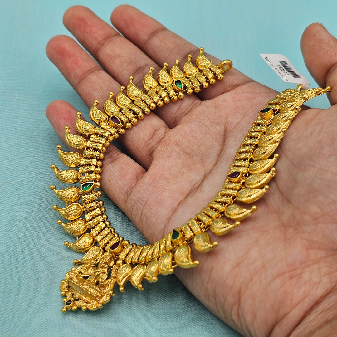 Short Mango temple necklace