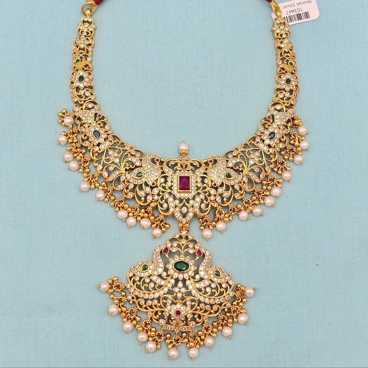 CZ Green Short Necklace