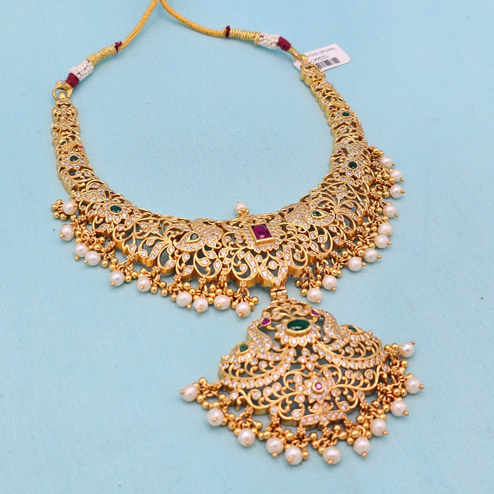 CZ Green Short Necklace