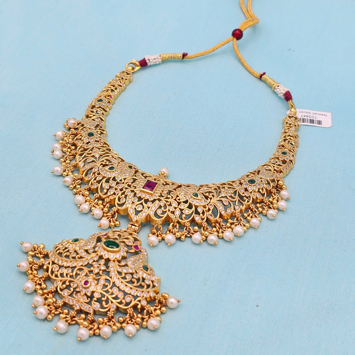 CZ Green Short Necklace