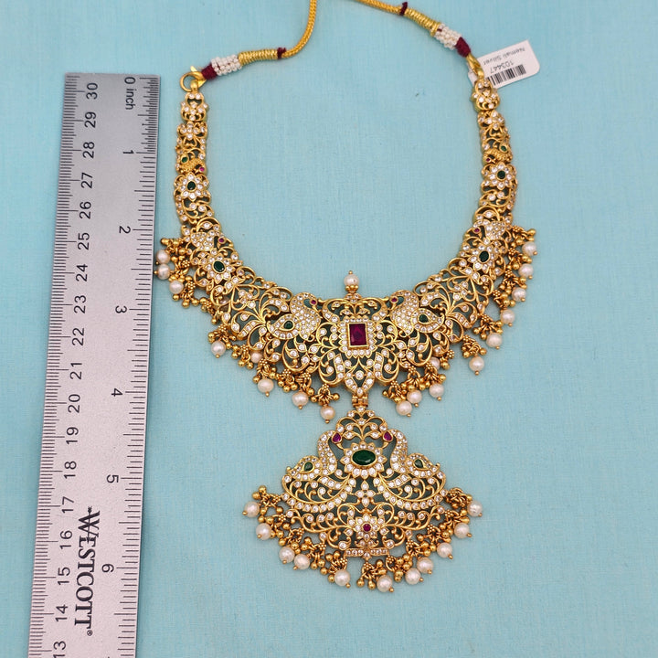 CZ Green Short Necklace