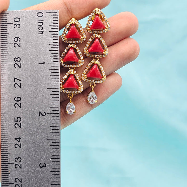 Short Coral necklace set