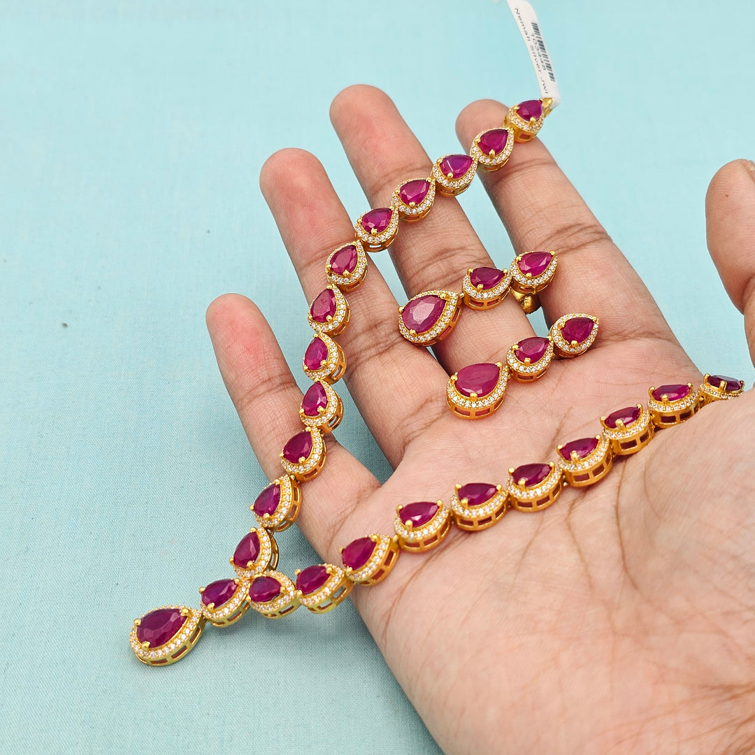 Pink Short Necklace