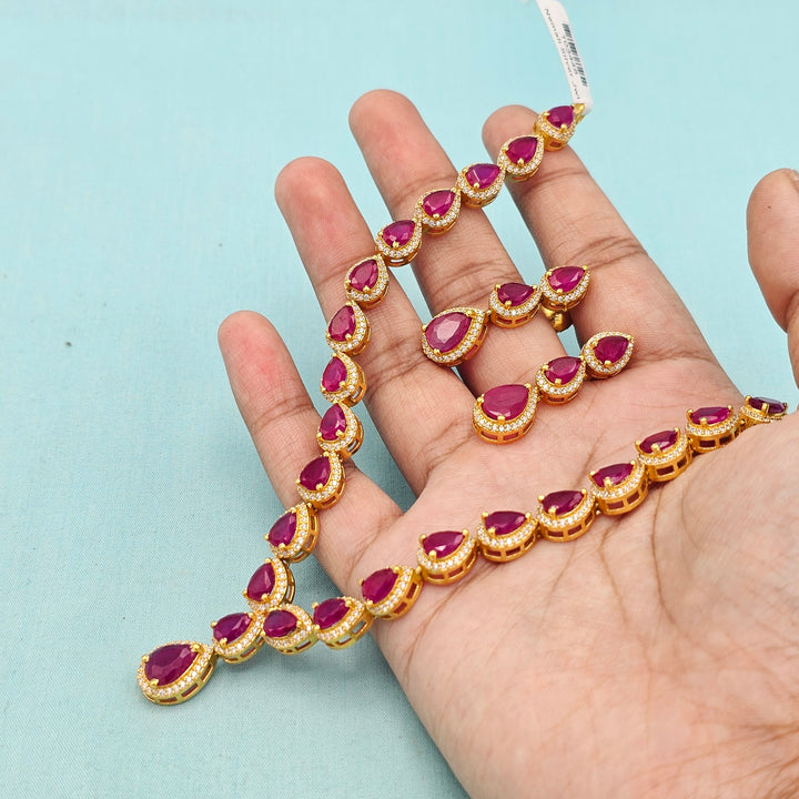 Pink Short Necklace