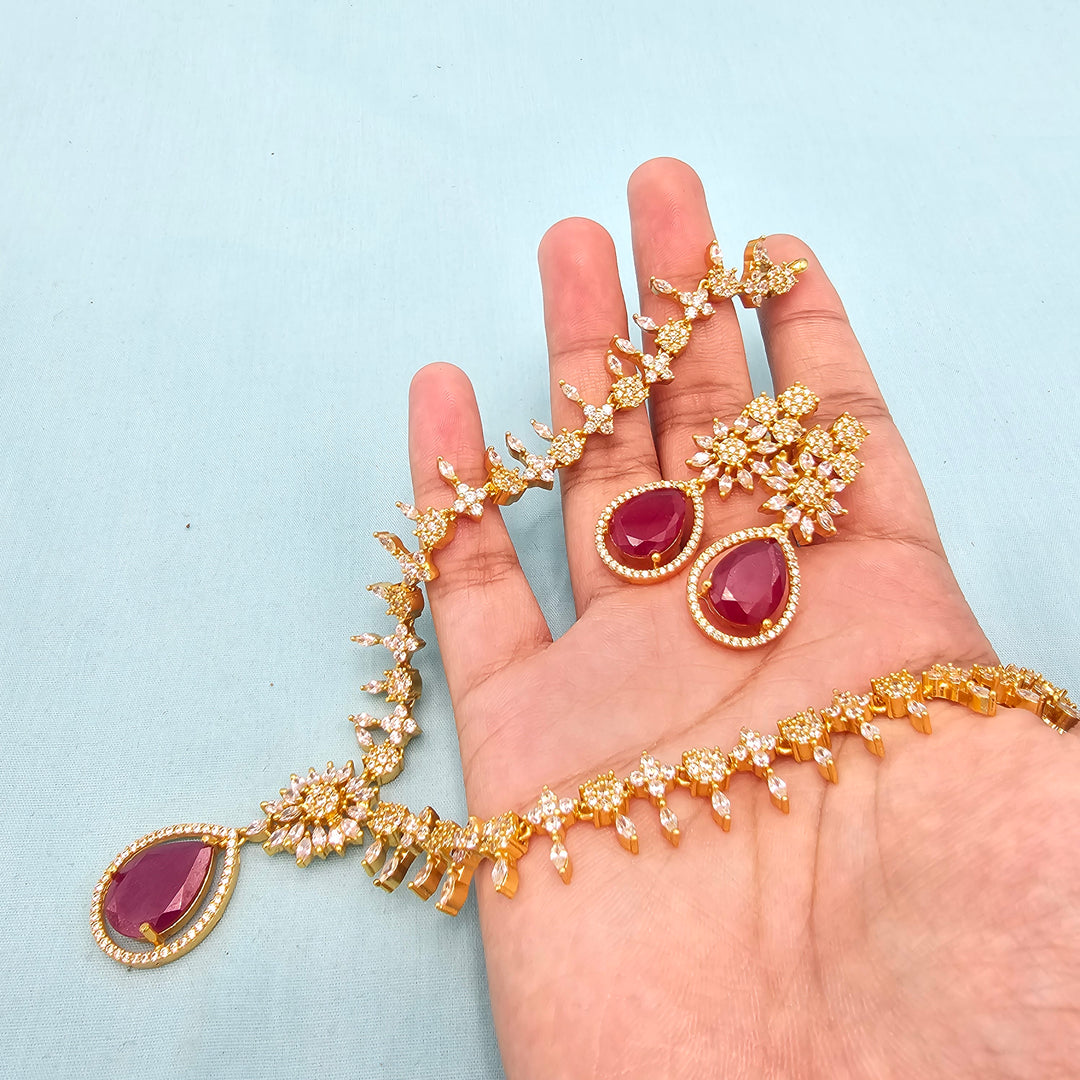 Pink Short Necklace