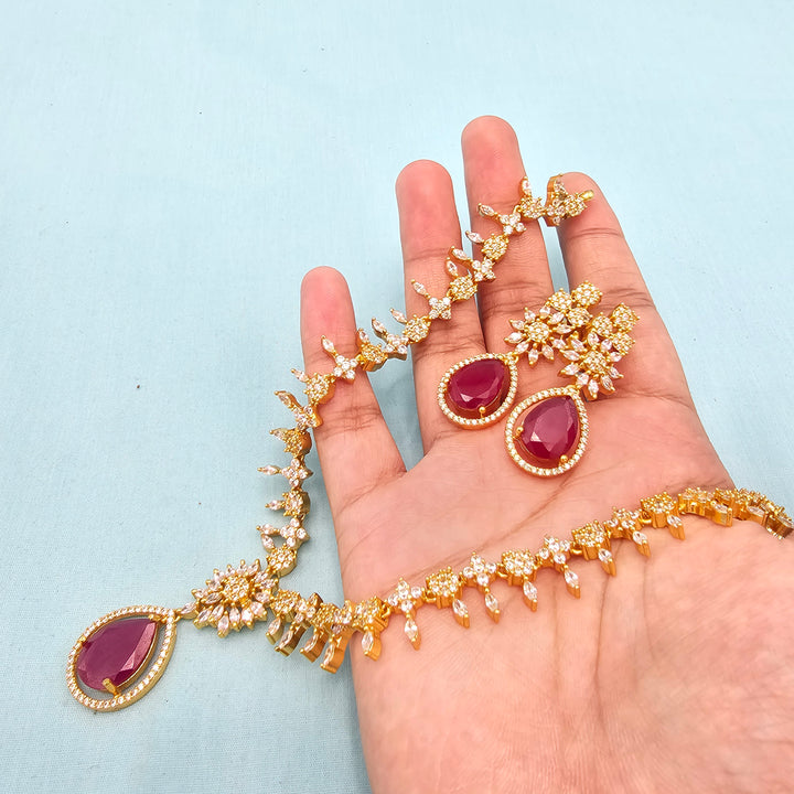Pink Short Necklace