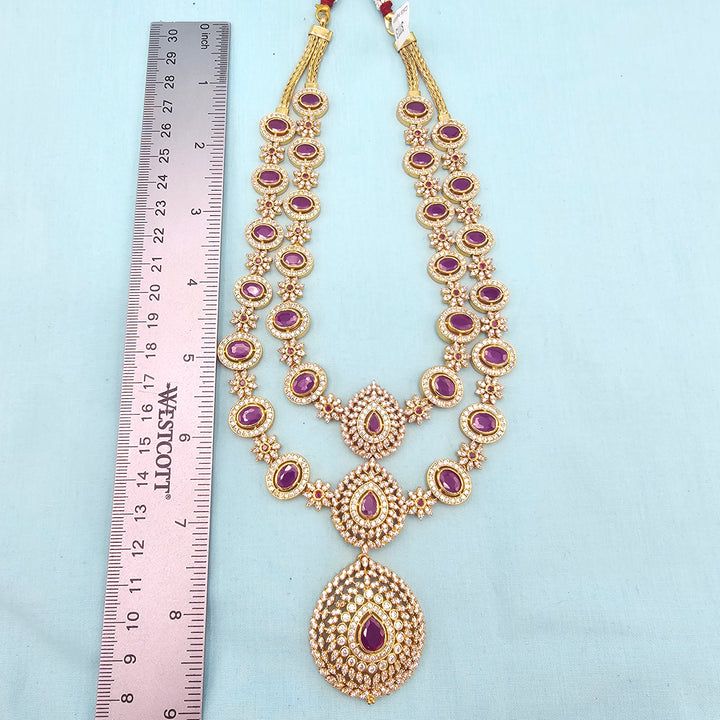 Green CZ Short Necklace