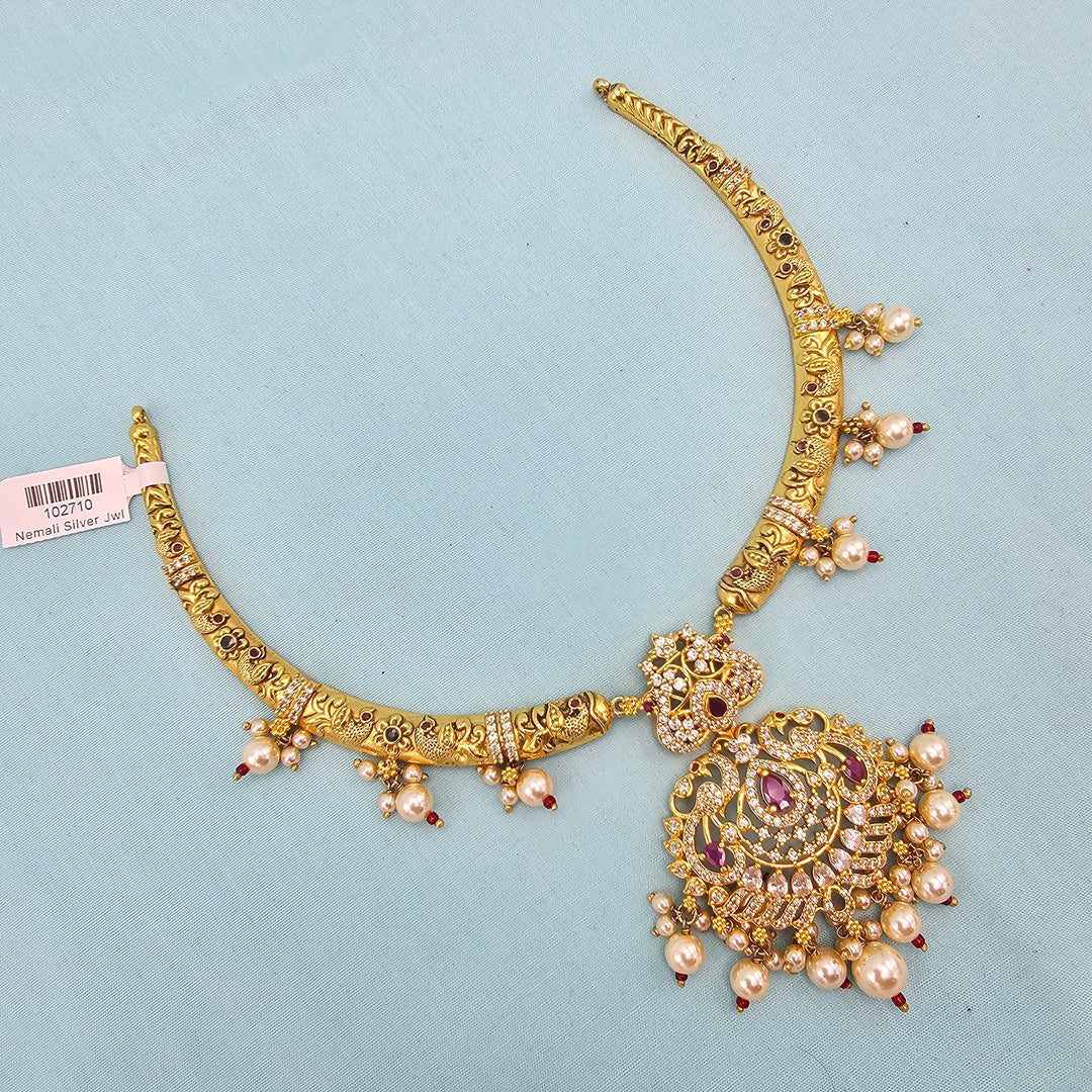 Pink CZs Silver Kantey
