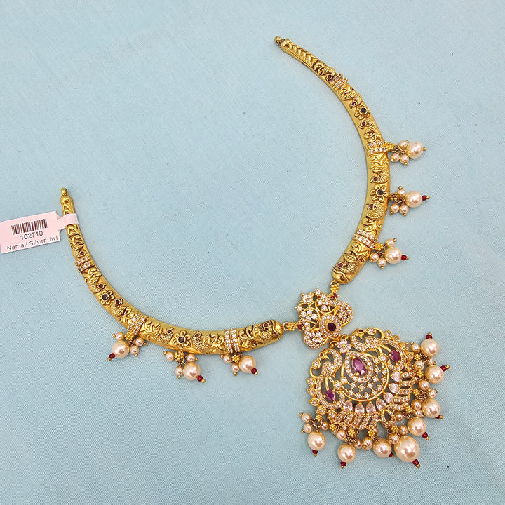 Pink CZs Silver Kantey