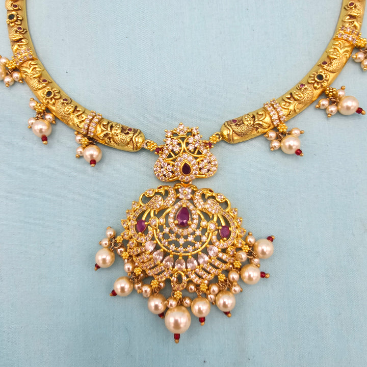 Pink CZs Silver Kantey