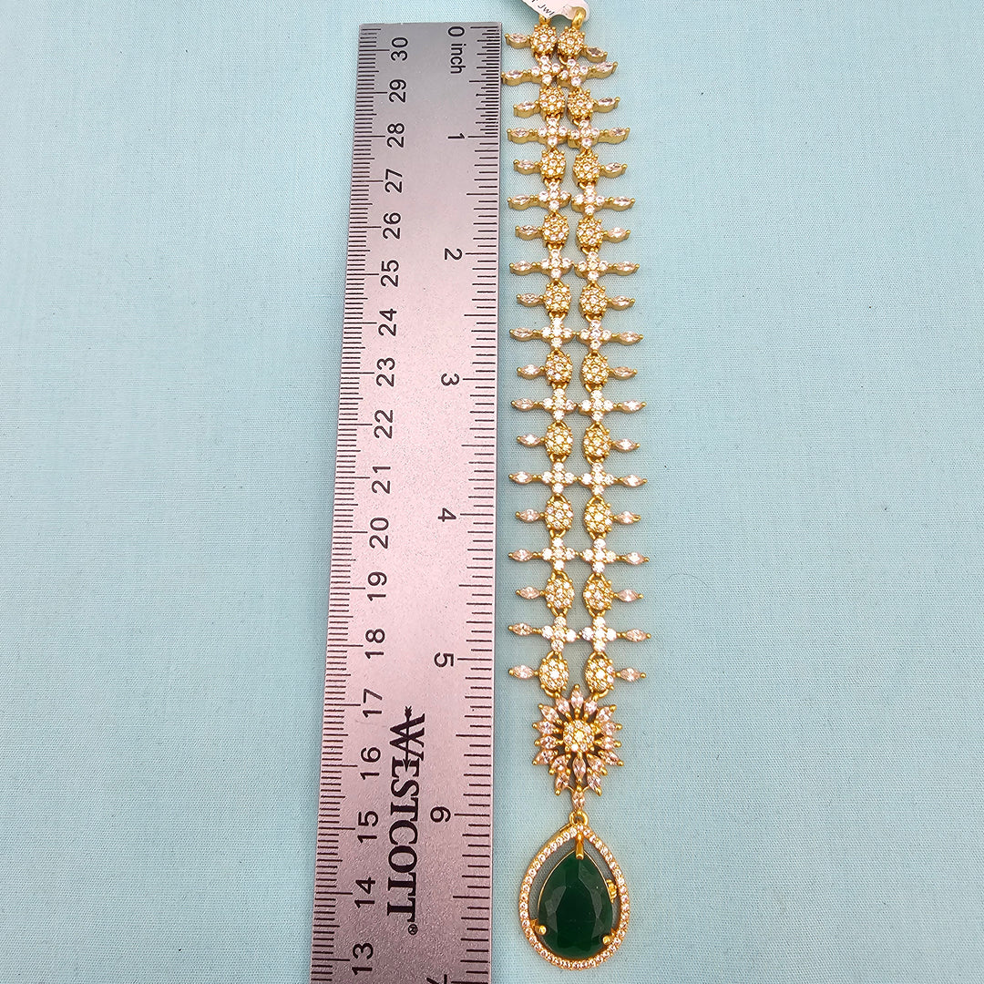 Silver CZ Necklace Set