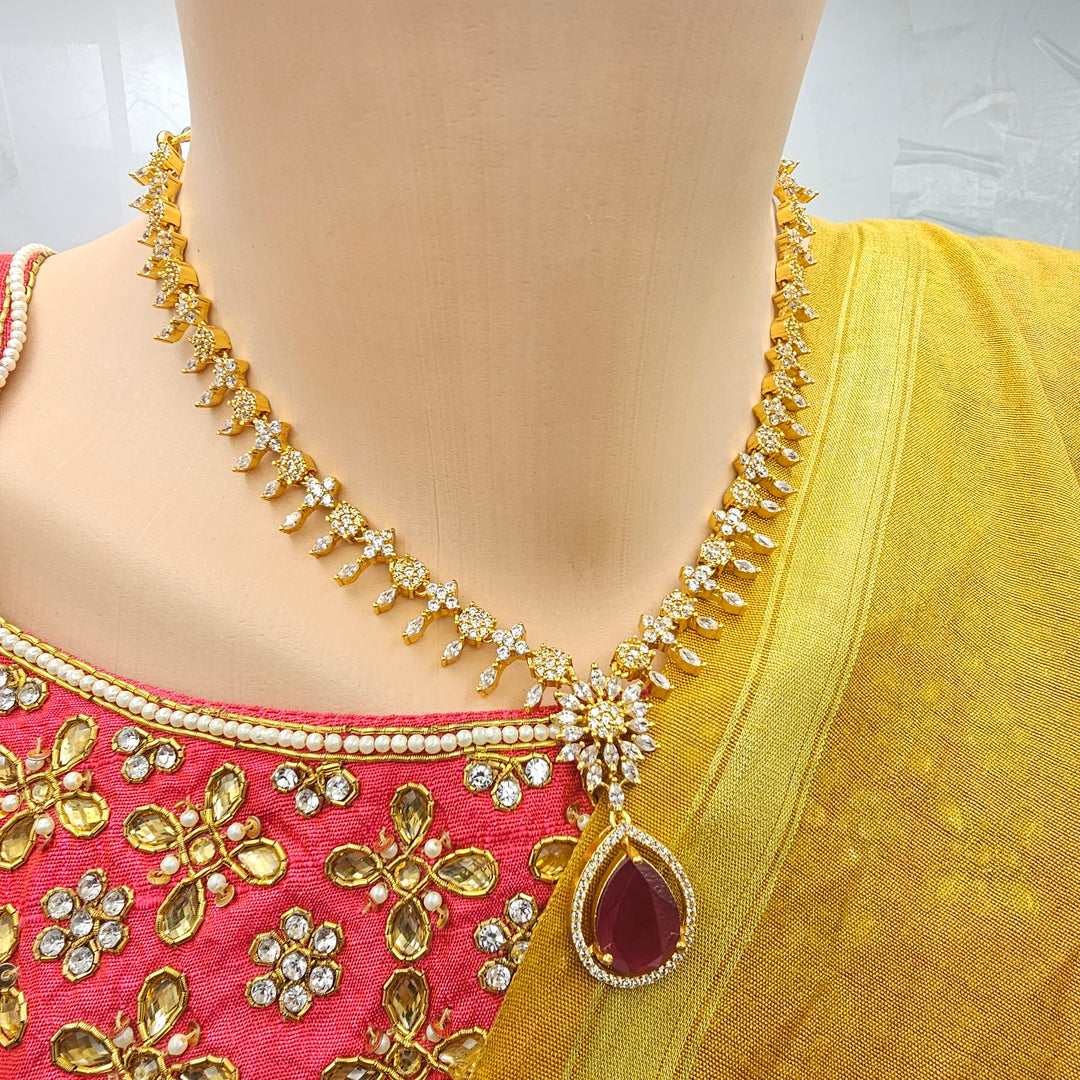 Pink Short Necklace